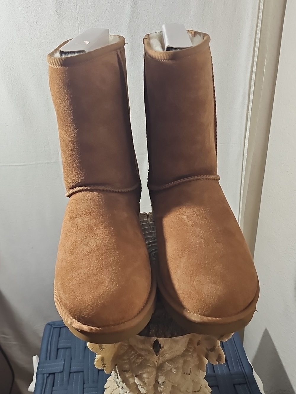Classic Men's Chestnut Suede Winter Boots